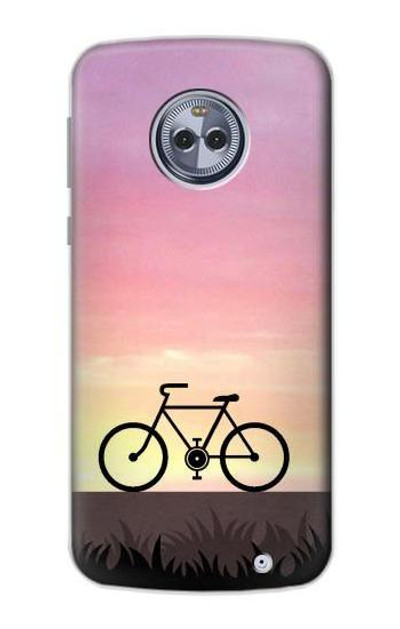 S3252 Bicycle Sunset Case Cover Custodia per Motorola Moto X4