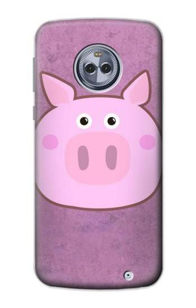 S3269 Pig Cartoon Case Cover Custodia per Motorola Moto X4