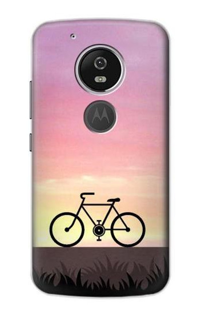 S3252 Bicycle Sunset Case Cover Custodia per Motorola Moto G6 Play, Moto G6 Forge, Moto E5