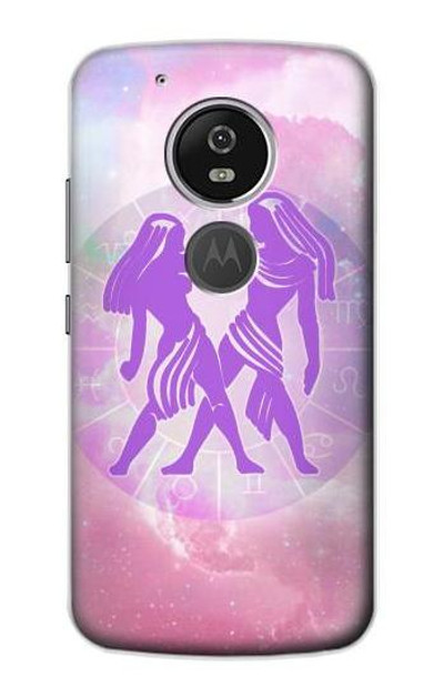 S3259 Zodiac Gemini Case Cover Custodia per Motorola Moto G6 Play, Moto G6 Forge, Moto E5