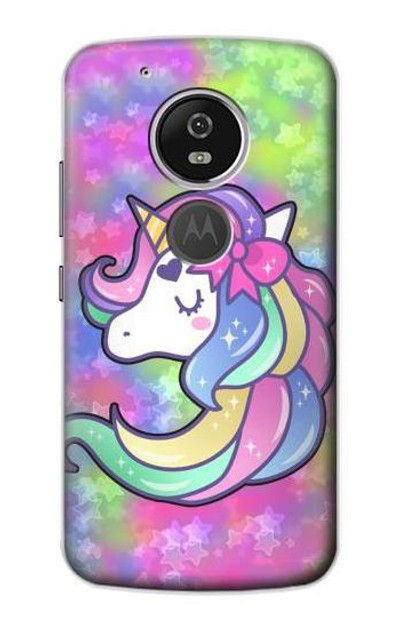 S3264 Pastel Unicorn Case Cover Custodia per Motorola Moto G6 Play, Moto G6 Forge, Moto E5