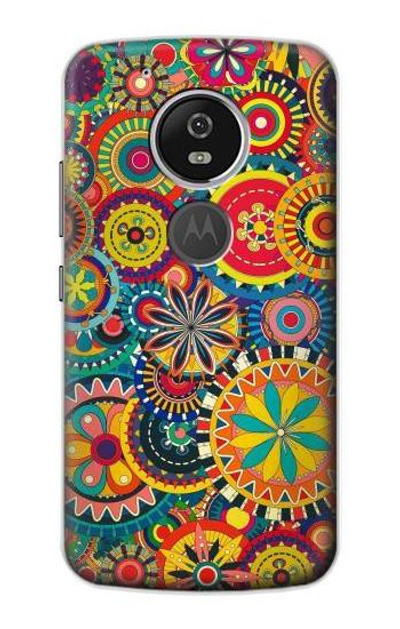 S3272 Colorful Pattern Case Cover Custodia per Motorola Moto G6 Play, Moto G6 Forge, Moto E5