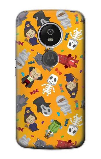 S3275 Cute Halloween Cartoon Pattern Case Cover Custodia per Motorola Moto G6 Play, Moto G6 Forge, Moto E5