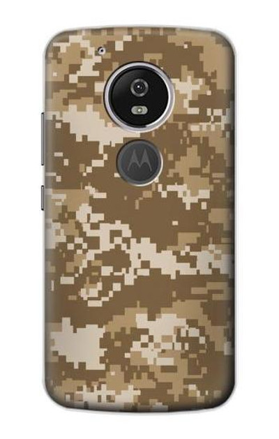 S3294 Army Desert Tan Coyote Camo Camouflage Case Cover Custodia per Motorola Moto G6 Play, Moto G6 Forge, Moto E5