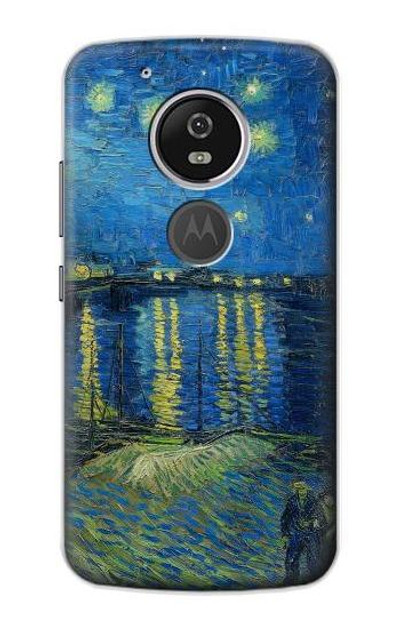 S3336 Van Gogh Starry Night Over the Rhone Case Cover Custodia per Motorola Moto G6 Play, Moto G6 Forge, Moto E5