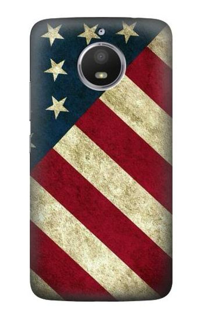 S3295 US National Flag Case Cover Custodia per Motorola Moto E4 Plus