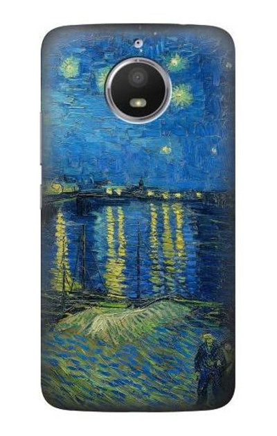 S3336 Van Gogh Starry Night Over the Rhone Case Cover Custodia per Motorola Moto E4 Plus