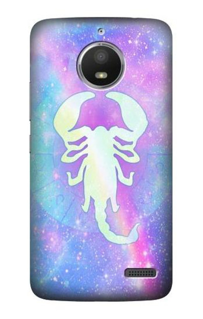 S3267 Zodiac Scorpio Case Cover Custodia per Motorola Moto E4