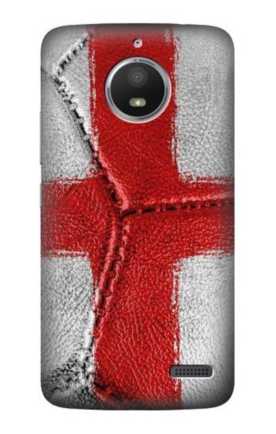 S3316 England Flag Vintage Football Graphic Case Cover Custodia per Motorola Moto E4
