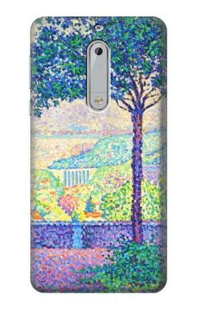 S3349 Paul Signac Terrace of Meudon Case Cover Custodia per Nokia 5