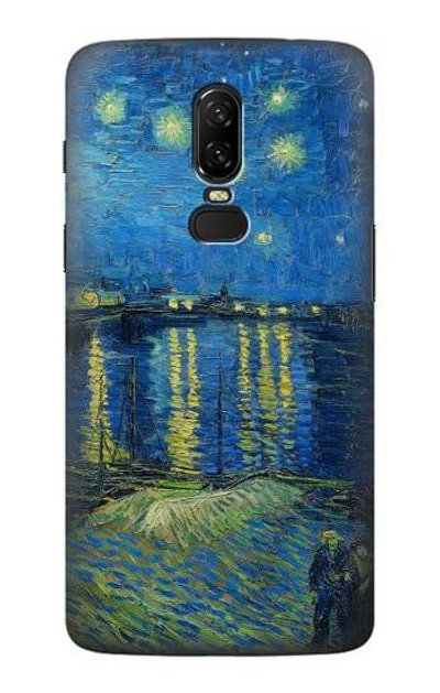 S3336 Van Gogh Starry Night Over the Rhone Case Cover Custodia per OnePlus 6