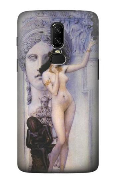 S3353 Gustav Klimt Allegory of Sculpture Case Cover Custodia per OnePlus 6