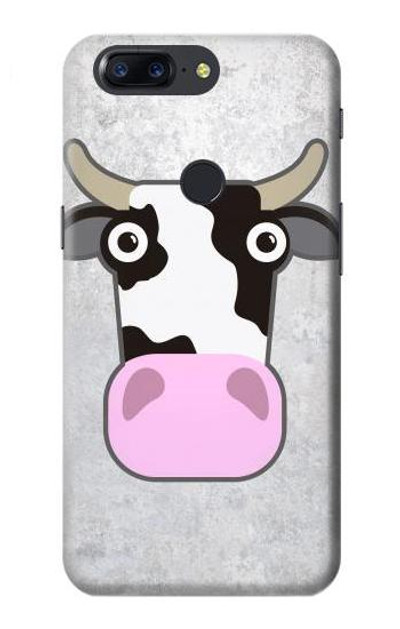 S3257 Cow Cartoon Case Cover Custodia per OnePlus 5T