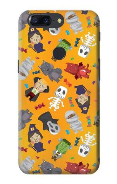 S3275 Cute Halloween Cartoon Pattern Case Cover Custodia per OnePlus 5T