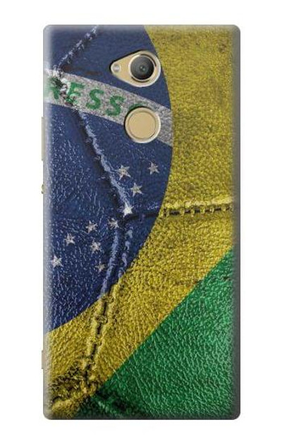 S3297 Brazil Flag Vintage Football Graphic Case Cover Custodia per Sony Xperia XA2 Ultra