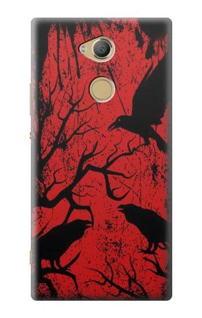 S3325 Crow Black Blood Tree Case Cover Custodia per Sony Xperia XA2 Ultra