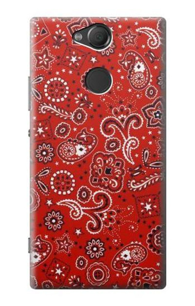 S3354 Red Classic Bandana Case Cover Custodia per Sony Xperia XA2