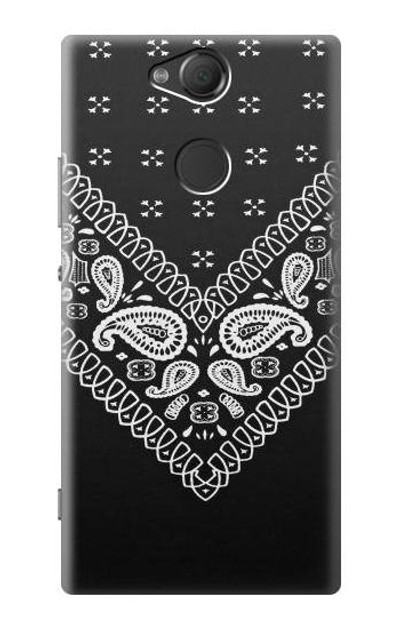 S3363 Bandana Black Pattern Case Cover Custodia per Sony Xperia XA2