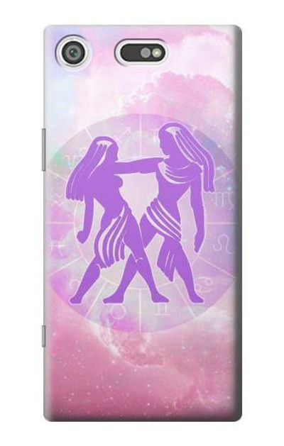 S3259 Zodiac Gemini Case Cover Custodia per Sony Xperia XZ1