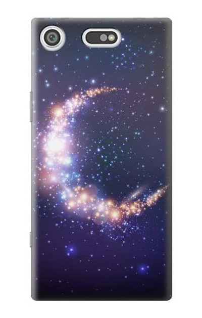 S3324 Crescent Moon Galaxy Case Cover Custodia per Sony Xperia XZ1