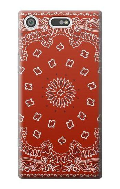 S3355 Bandana Red Pattern Case Cover Custodia per Sony Xperia XZ1