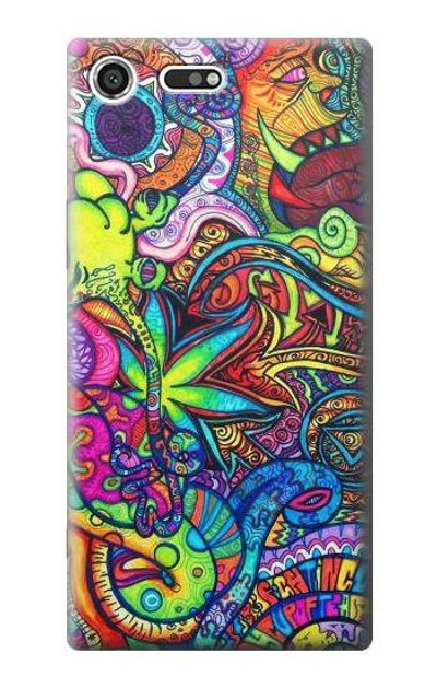 S3255 Colorful Art Pattern Case Cover Custodia per Sony Xperia XZ Premium
