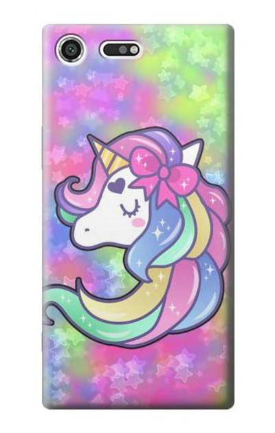 S3264 Pastel Unicorn Case Cover Custodia per Sony Xperia XZ Premium