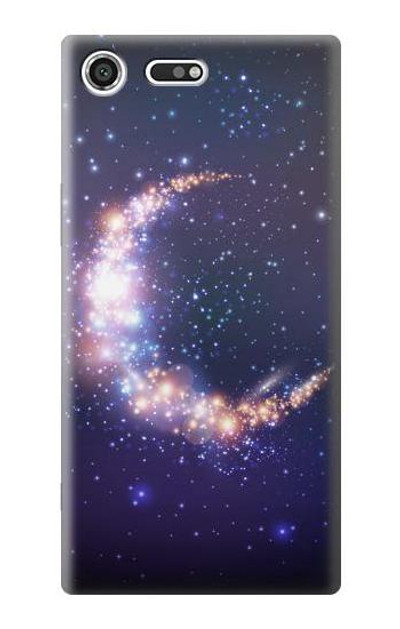 S3324 Crescent Moon Galaxy Case Cover Custodia per Sony Xperia XZ Premium
