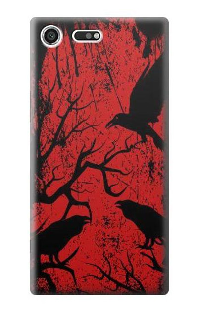 S3325 Crow Black Blood Tree Case Cover Custodia per Sony Xperia XZ Premium