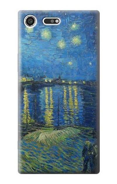 S3336 Van Gogh Starry Night Over the Rhone Case Cover Custodia per Sony Xperia XZ Premium