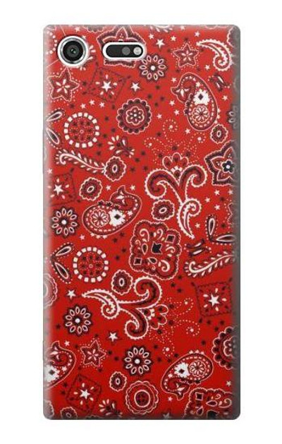 S3354 Red Classic Bandana Case Cover Custodia per Sony Xperia XZ Premium