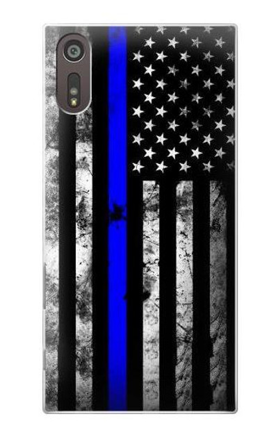 S3244 Thin Blue Line USA Case Cover Custodia per Sony Xperia XZ