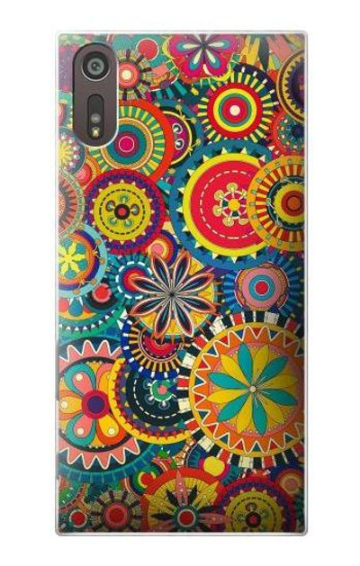 S3272 Colorful Pattern Case Cover Custodia per Sony Xperia XZ