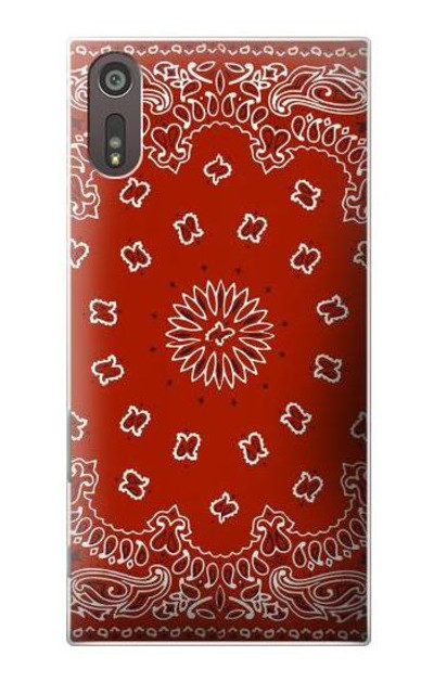 S3355 Bandana Red Pattern Case Cover Custodia per Sony Xperia XZ