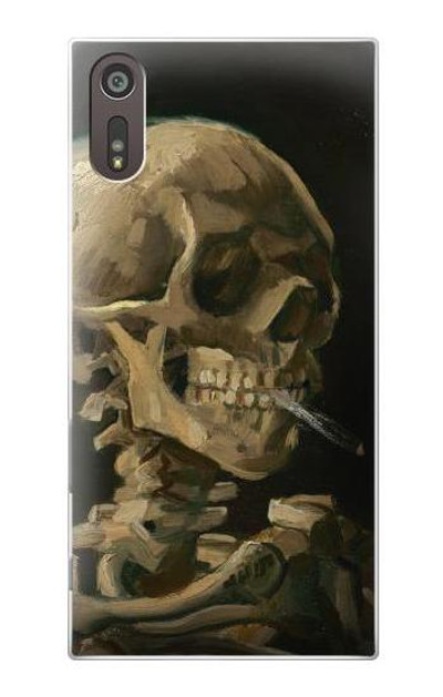 S3358 Vincent Van Gogh Skeleton Cigarette Case Cover Custodia per Sony Xperia XZ