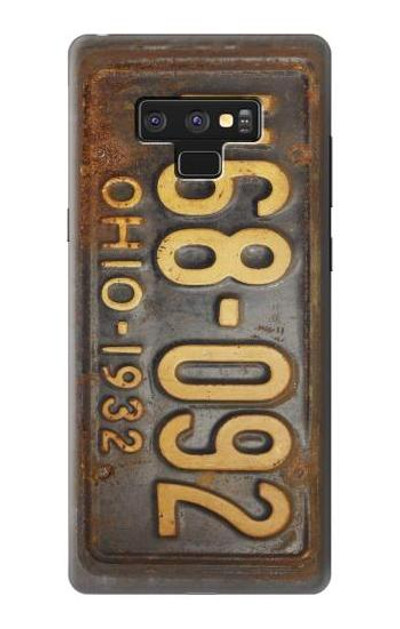 S3228 Vintage Car License Plate Case Cover Custodia per Note 9 Samsung Galaxy Note9