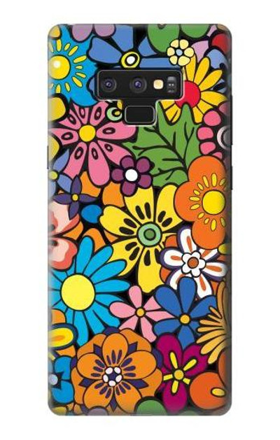 S3281 Colorful Hippie Flowers Pattern Case Cover Custodia per Note 9 Samsung Galaxy Note9