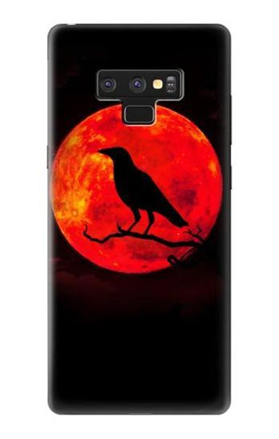 S3328 Crow Red Moon Case Cover Custodia per Note 9 Samsung Galaxy Note9