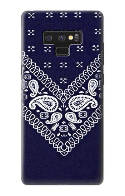 S3357 Navy Blue Bandana Pattern Case Cover Custodia per Note 9 Samsung Galaxy Note9