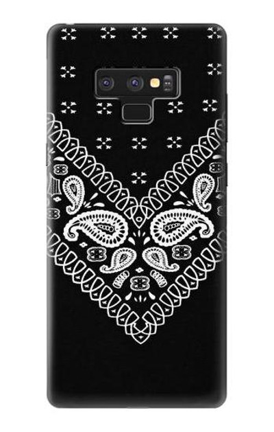 S3363 Bandana Black Pattern Case Cover Custodia per Note 9 Samsung Galaxy Note9