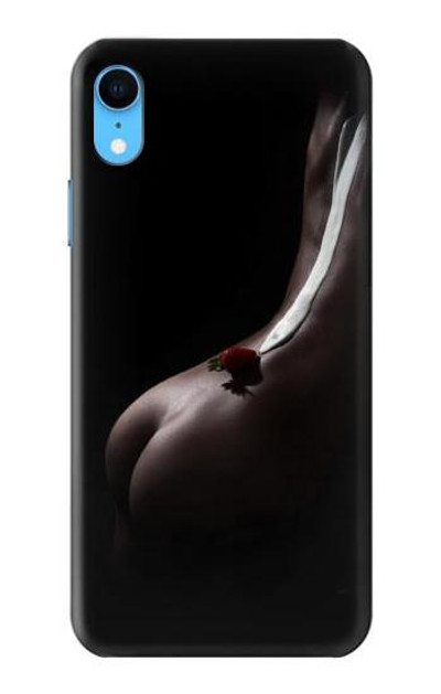 S0546 Sexy Cream Strawberry Case Cover Custodia per iPhone XR