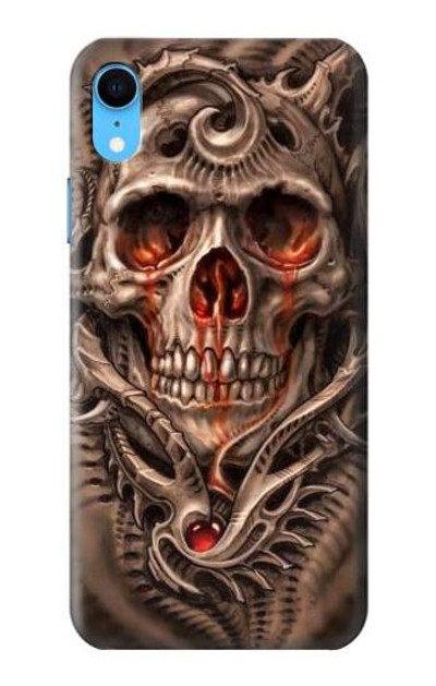 S1675 Skull Blood Tattoo Case Cover Custodia per iPhone XR