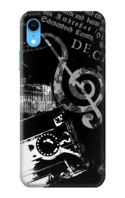 S3197 Music Cassette Note Case Cover Custodia per iPhone XR