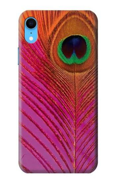S3201 Pink Peacock Feather Case Cover Custodia per iPhone XR