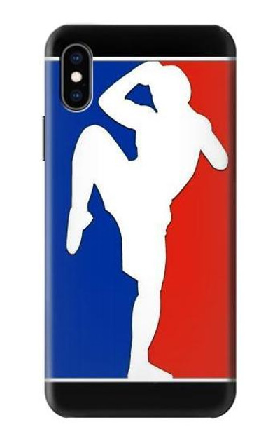 S2278 Muay Thai Kickboxing MMA Martial Art White Case Cover Custodia per iPhone X, iPhone XS