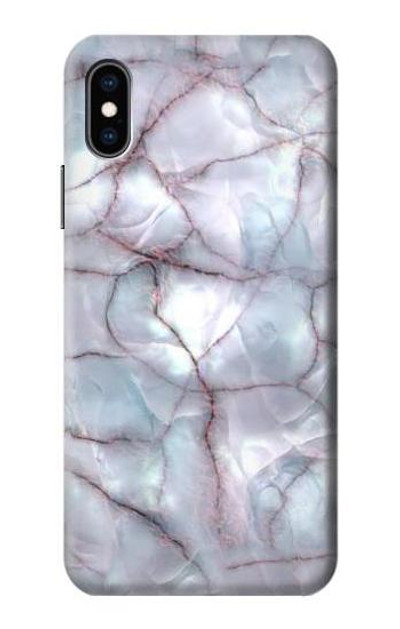 S2316 Dark Blue Marble Texture Graphic Print Case Cover Custodia per iPhone X, iPhone XS