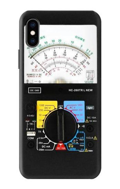 S2660 Analog Multimeter Graphic Printed Case Cover Custodia per iPhone X, iPhone XS
