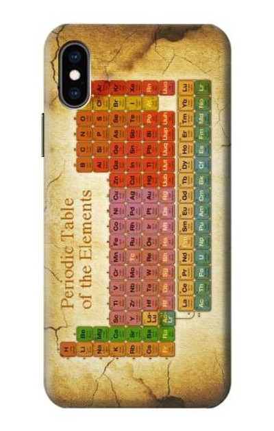 S2934 Vintage Periodic Table of Elements Case Cover Custodia per iPhone X, iPhone XS