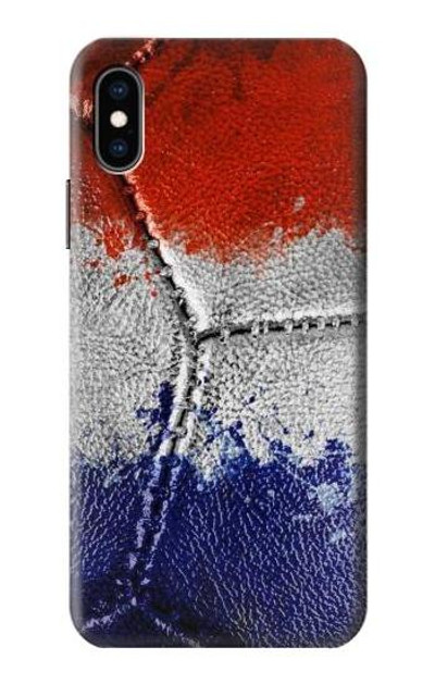 S3304 France Flag Vintage Football Graphic Case Cover Custodia per iPhone X, iPhone XS