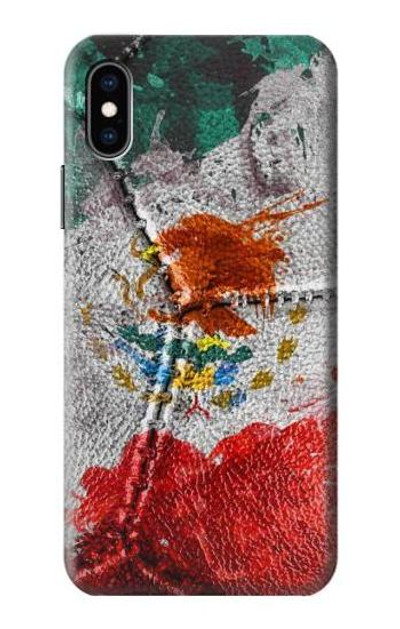 S3314 Mexico Flag Vinatage Foorball Graphic Case Cover Custodia per iPhone X, iPhone XS